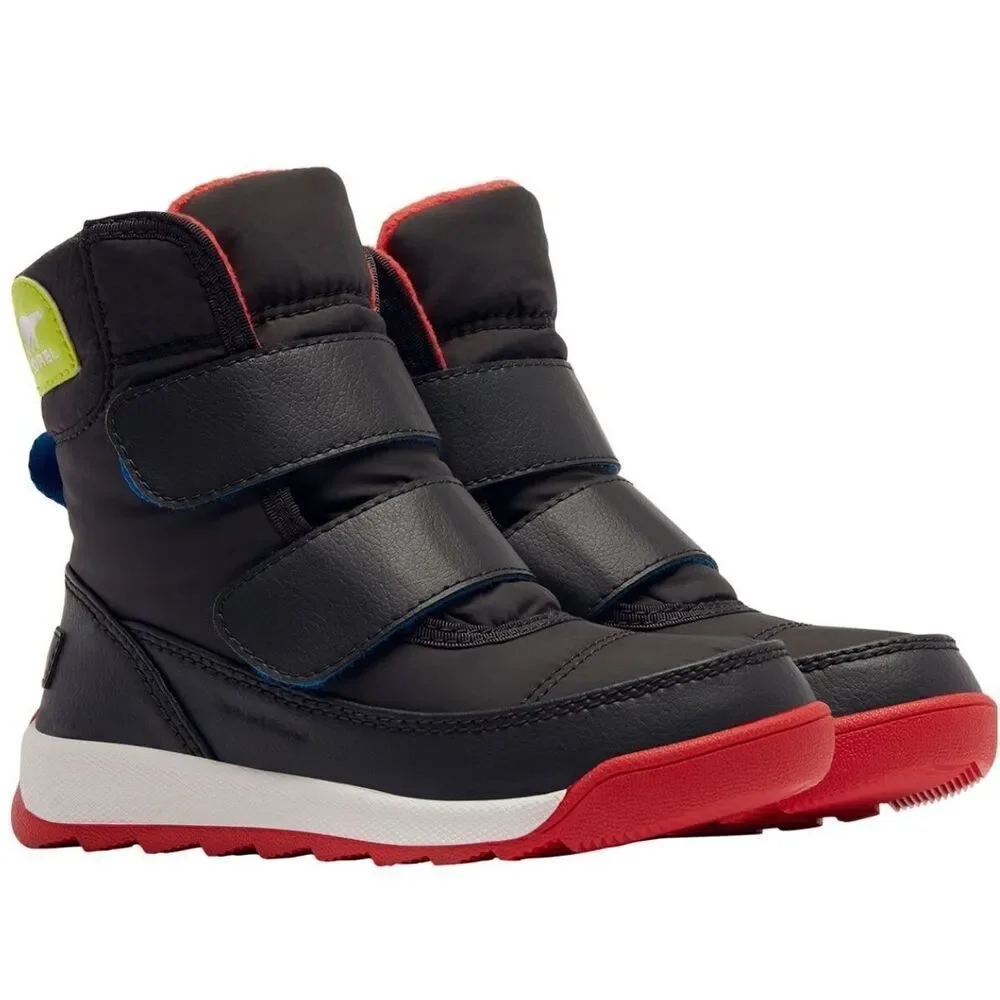 Sorel Toddler Whitney II Strap Waterproof Boots Size 4 Nwt Jet, Poppy Red